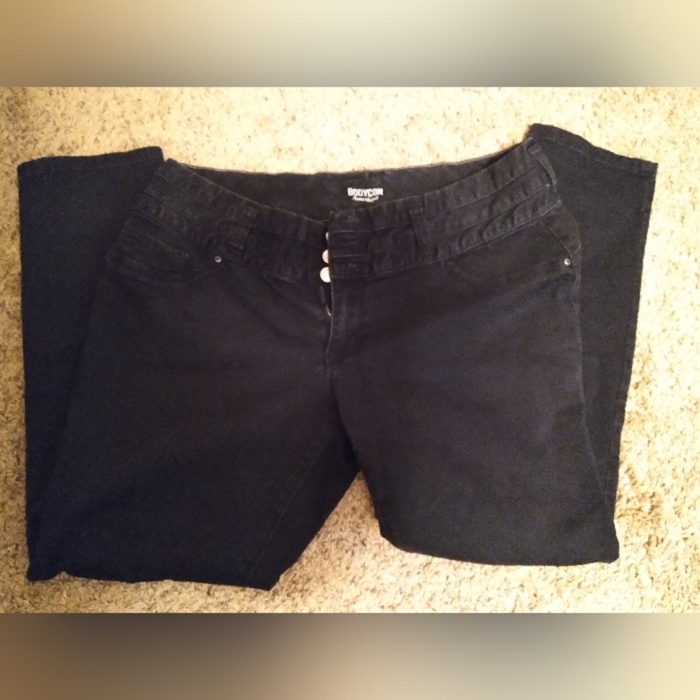 Women's black jeans bodycon amethyst